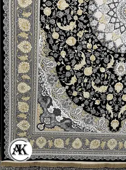 فرش 1200 شانه اصفهان سرمه‌ای