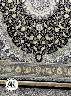 فرش 1200 شانه اصفهان سرمه‌ای