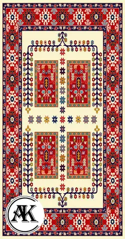 خرید گبه ماشینی کد 16 کرم