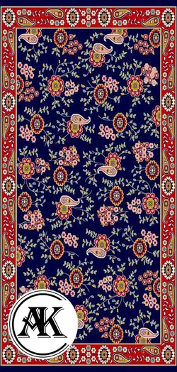 خرید گبه ماشینی کد 20 سرمه‌ای