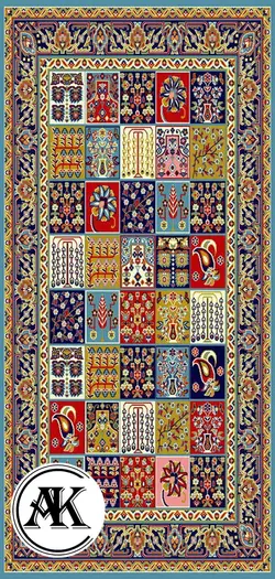 خرید گبه ماشینی کد 21 آبی