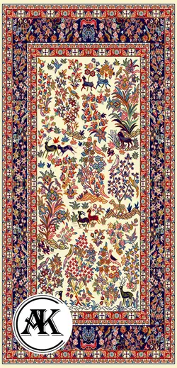 خرید گبه ماشینی کد 28 کرم
