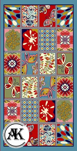 خرید گبه ماشینی کد 37 آبی