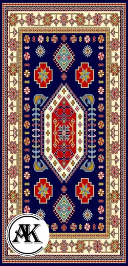 خرید گبه ماشینی کد 39 سرمه‌ای