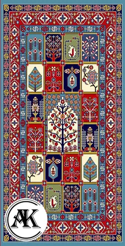 خرید گبه ماشینی کد 42 آبی