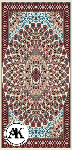 خرید گبه ماشینی کد 54 کرم