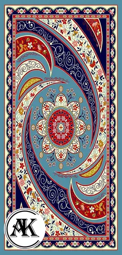 خرید گبه ماشینی کد 70 آبی
