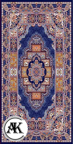 خرید گبه ماشینی کد 83 سرمه‌ای
