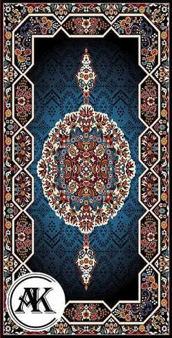 خرید گبه ماشینی کد 84 سرمه‌ای