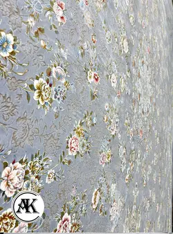 فرش 1200 شانه باغ گل الماسی گل‌برجسته