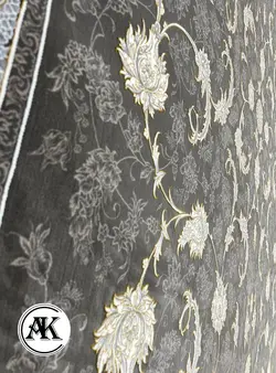 فرش 1200 شانه صدف متالیک گل‌برجسته