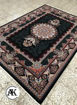 خرید فرش 700 شانه الیسا سرمه‌ای