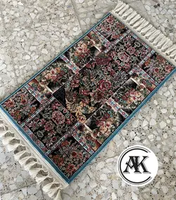 خرید فرش 700 شانه باغ ارم آبی