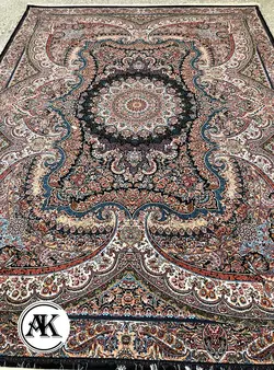 خرید فرش 700 شانه شاپرک سرمه ای