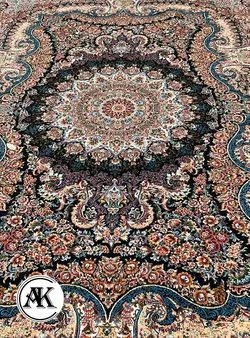 خرید فرش 700 شانه شاپرک سرمه ای