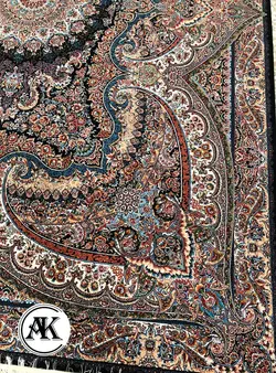 خرید فرش 700 شانه شاپرک سرمه ای
