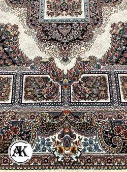 خرید فرش 700 شانه حوض نقره کرم