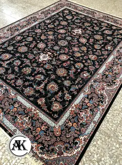 خرید فرش 700 شانه دلربا سرمه‌ای