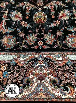 خرید فرش 700 شانه دلربا سرمه‌ای