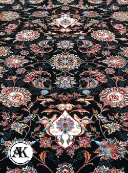 خرید فرش 700 شانه دلربا سرمه‌ای