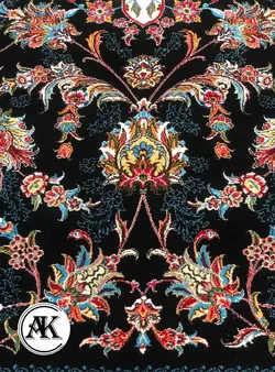 خرید فرش 700 شانه دلربا سرمه‌ای