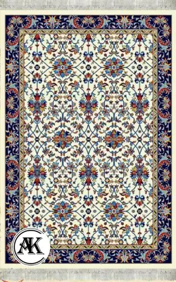 خرید گلیم طرح افشان کرم کد 037