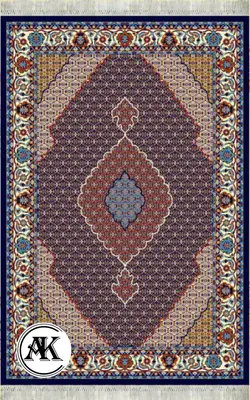 خرید گلیم طرح ریز ماهی سرمه ای کد 059