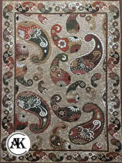 خرید گلیم طرح ترمه کد 04