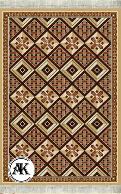 خرید گلیم طرح حصیری بادامی کد 065