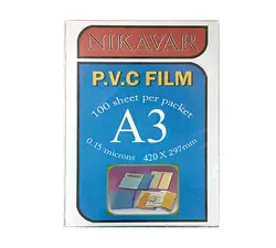 طلق A3 ضخامت 0.15 میکرون بسته 100 عددی