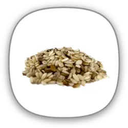 کنجد پوست گرفته برشته محصول: افغانستان