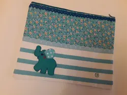 پوشه زیپ‌دار طرح فیل