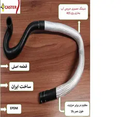 شيلنگ بخاري کنفدار ( خروجي بخاري حصيري بلند)405 caster