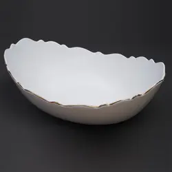 کشکول موج خط طلا لیمون