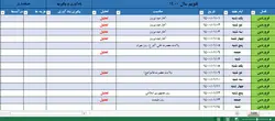 تقویم اکسل سال 1400