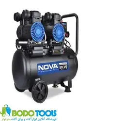 کمپرسور باد سایلنت 50 لیتری دو موتوره نووا مدل NTA-9151