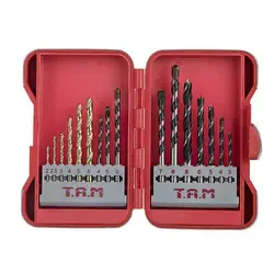 جعبه مته 16 عددی آهن.الماسه.چوب مارک T.A.M