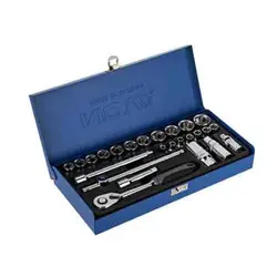 جعبه بکس ۲۵ پارچه ۳/۸ فول پولیش تایوانی نووا مدل NTS-7400