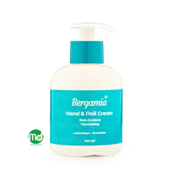 کرم نرم کننده دست و ناخن برگامیا مدل پمپی حاوی کلاژن شیر 250ml