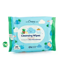 دستمال مرطوب پاک کننده کانواس برای پوست حساس 20 عددی