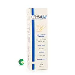 شامپو ضد شوره درمالاین مناسب موهای دارای شوره 250ml