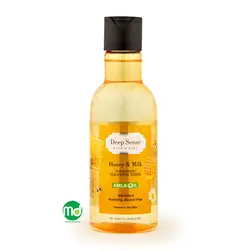 تونر پاک کننده صورت دیپ سنس برای پوست خشک حاوی شیر و عسل 160ml