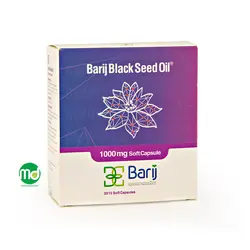 کپسول نرم روغن سیاهدانه باریج اسانس 1000 میلی گرم 30 عدد