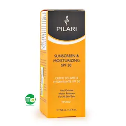 کرم ضد آفتاب و رطوبت رسان رنگی پیلاری الکسیس مناسب انواع پوست SPF 50