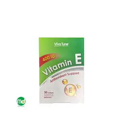 سافت ژل ویتامین E 400 واحد ویواتیون دارای خاصیت آنتی اکسیدانی 30 عدد