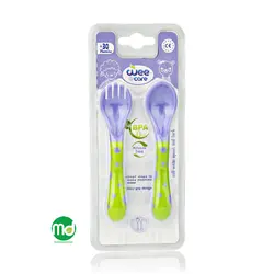 ست قاشق و چنگال وی کر تهیه شده از مواد پروپیلن کد U204