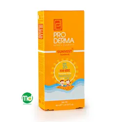 کرم ضد آفتاب کودک پرودرما حاوی ژل آلوئه ورا SPF 35