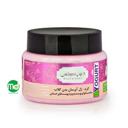 کرم ژل بدن (ماست بدن) دیپ سنس حاوی گلاب