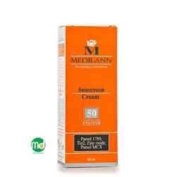 کرم ضد آفتاب مدیلن رنگی SPF 50 حاوی زینک اکساید