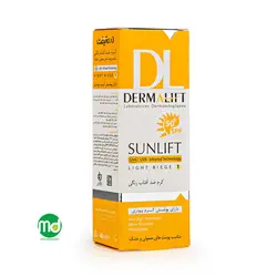 کرم ضد آفتاب رنگی درمالیفت مناسب پوست خشک و معمولی +SPF 50